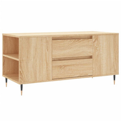 Berkfield Modern Coffee Table Sonoma Oak 102X44.5X50 Cm Engineered Wood
