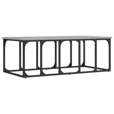Berkfield Modern Coffee Table Grey Sonoma 100X50X35.5 Cm Engineered Wood