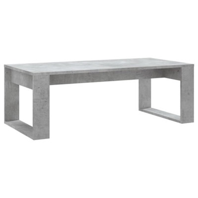 B&Q -  Modern Coffee Table Concrete Grey 102X50X35 Cm Engineered Wood