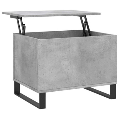 Berkfield Modern Coffee Table Concrete Grey 60X44.5X45 Cm Engineered Wood
