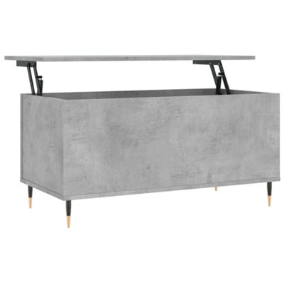 Berkfield Modern Coffee Table Concrete Grey 90X44.5X45 Cm Engineered Wood