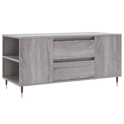 Berkfield Modern Coffee Table Grey Sonoma 102X44.5X50 Cm Engineered Wood
