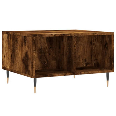 Berkfield Modern Coffee Table Smoked Oak 60X50X36.5 Cm Engineered Wood