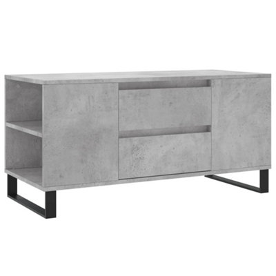 Berkfield Modern Coffee Table Concrete Grey 102X44.5X50 Cm Engineered Wood