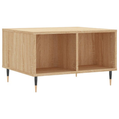 B&Q -  Modern Coffee Table Sonoma Oak 60X50X36.5 Cm Engineered Wood
