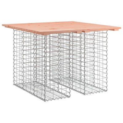 Berkfield Compact Garden Bench Gabion Design 100X102X72 Cm Solid Wood Douglas from B&Q