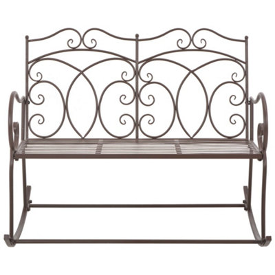 Berkfield Functional Garden Bench 104 Cm Iron Antique Brown from B&Q