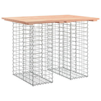 Berkfield Compact Garden Bench Gabion Design 100X70X72 Cm Solid Wood Douglas from B&Q