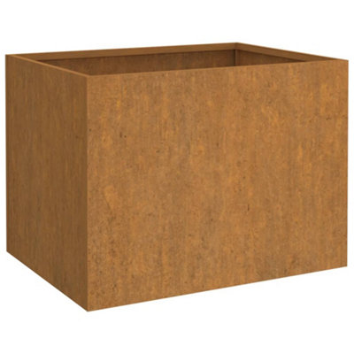 B&Q -  Durable Planter 62X47X46 Cm Corten Steel