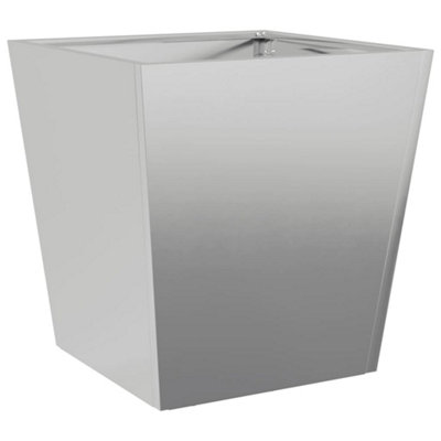 B&Q -  Durable Garden Planter 40X40X40 Cm Galvanised Steel