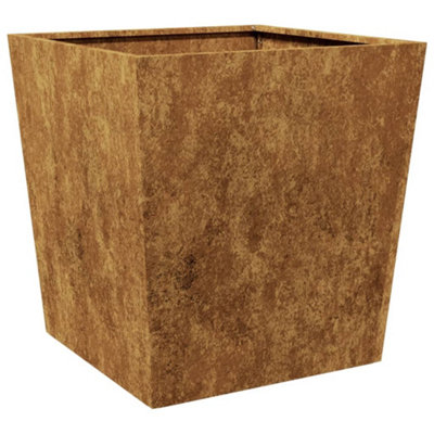 B&Q -  Durable Garden Planter 50X50X50 Cm Corten Steel