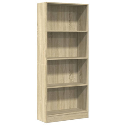 Berkfield Versatile Bookcase Sonoma Oak 60X24X143 Cm Engineered Wood from B&Q