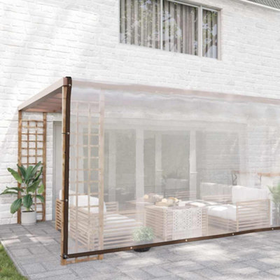 Berkfield Durable Clear Tarpaulin With Eyelets 6X12 M Polyethylene from B&Q
