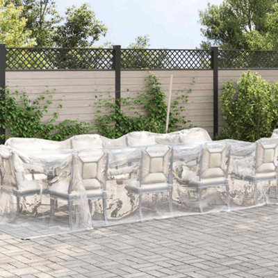 Berkfield Durable Clear Tarpaulin With Eyelets 3X8 M Polyethylene from B&Q