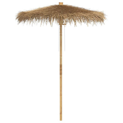 Berkfield Durable Tiki Umbrella With Banana Leaf Canopy 180 Cm Bamboo from B&Q
