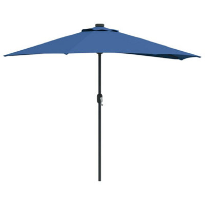 B&Q -  Modern Garden Parasol Azurblau Large Fabric