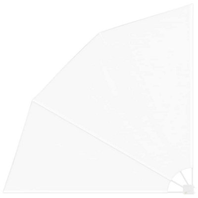 Berkfield Modern Balcony Privacy Screen White 210 X 210 Cm Fabric from B&Q