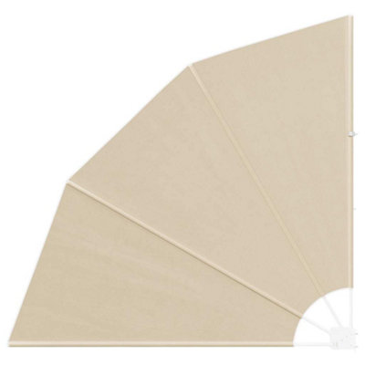 Berkfield Modern Balcony Privacy Screen Beige 140 X 140 Cm Fabric from B&Q