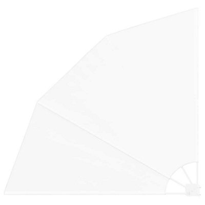 Berkfield Modern Balcony Privacy Screen White 140 X 140 Cm Fabric from B&Q