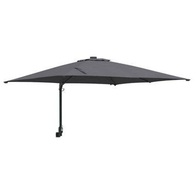 B&Q -  Modern Garden Parasol Anthracite 248,5 X 247,5 X 119 Cm Fabric