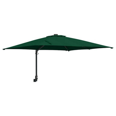 B&Q -  Modern Garden Parasol Green 248,5 X 247,5 X 119 Cm Fabric