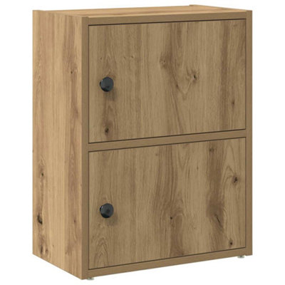 Berkfield Durable Bookcase Artisan Oak 40X24X52 Cm Engineered Wood from B&Q