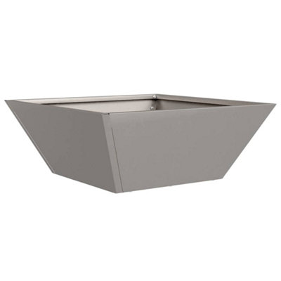 B&Q -  Modern Garden Bowl Planter 40X40X15 Cm Weathering Steel