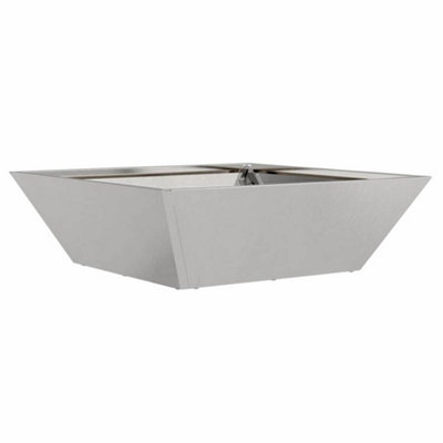 B&Q -  Modern Garden Bowl Planter 50X50X15 Cm Stainless Steel