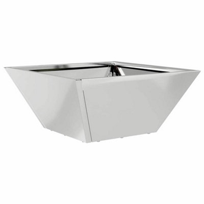 B&Q -  Modern Garden Bowl Planter 35X35X15 Cm Galvanized Steel