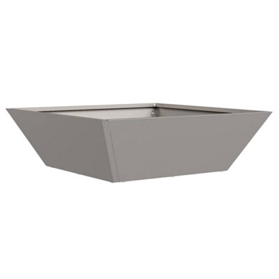 B&Q -  Modern Garden Bowl Planter 50X50X15 Cm Weathering Steel