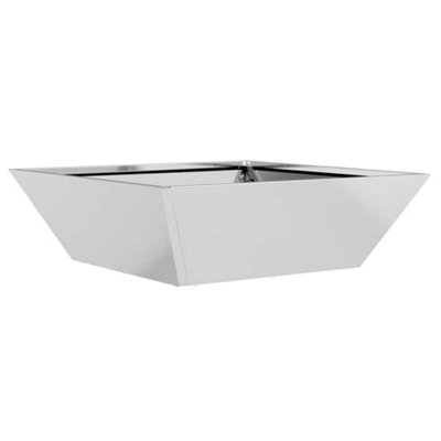 B&Q -  Modern Garden Bowl Planter 50X50X15 Cm Galvanized Steel