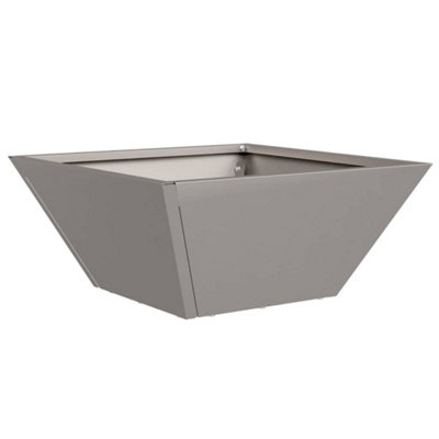 B&Q -  Modern Garden Bowl Planter 35X35X15 Cm Weathering Steel