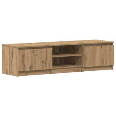 B&Q -  Durable Tv Cabinet Artisan Oak 140X40X36 Cm Engineered Wood