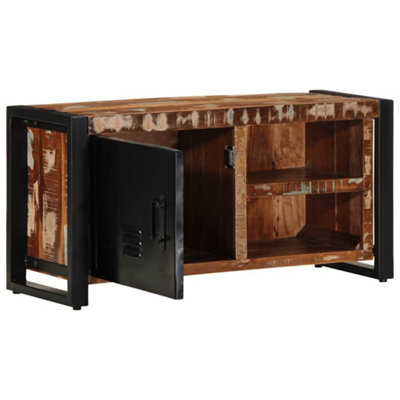 Berkfield Industrial Tv Cabinet 80X30X40 Cm Solid Wood Reclaimed from B&Q