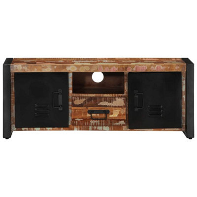 Berkfield Industrial Tv Cabinet 100X30X40 Cm Solid Wood Reclaimed from B&Q