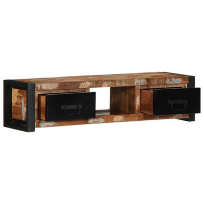 Berkfield Industrial Tv Cabinet 100X30X25 Cm Solid Wood Reclaimed from B&Q
