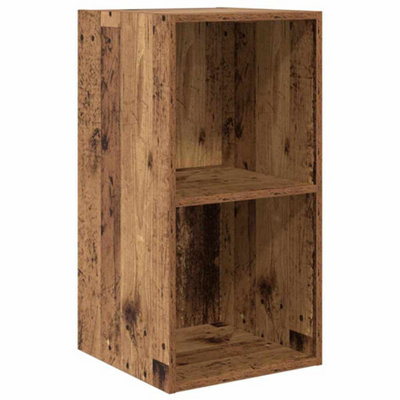 Berkfield Modern Wall-Mounted Tv Cabinet Wall-Mounted Old Wood 37 X 37 X 72 Cm from B&Q