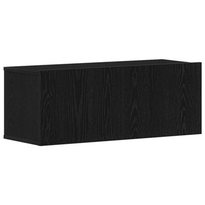 Berkfield Modern Black Oak Tv Stand 80X30X30 Cm Made Of Engineered Wood from B&Q