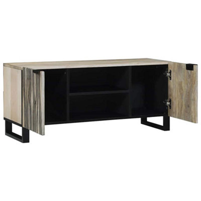Berkfield Modern Entertainment Centres & Tv Stands White And Black from B&Q