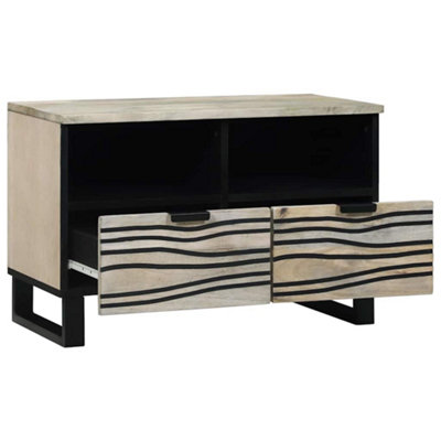 Berkfield Versatile Entertainment Centres & Tv Stands With Drawer White And Black from B&Q