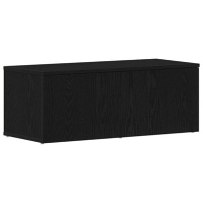 Berkfield Modern Black Oak Tv Stand - 80X34X30 Cm - Engineered Wood