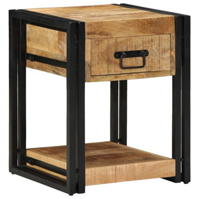 Berkfield Elegant Bedside Cabinets 2 Pcs 40X40X50 Cm Solid Rough Wood Mango from B&Q