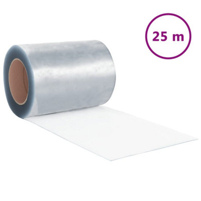 Berkfield Soft Strip Curtain Roll Pvc 3mm X 300mm 25 M from B&Q