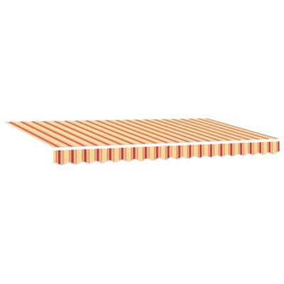 B&Q -  Sturdy Retractable Awning Yellow / Orange / White Anthracite 4 X 2 M
