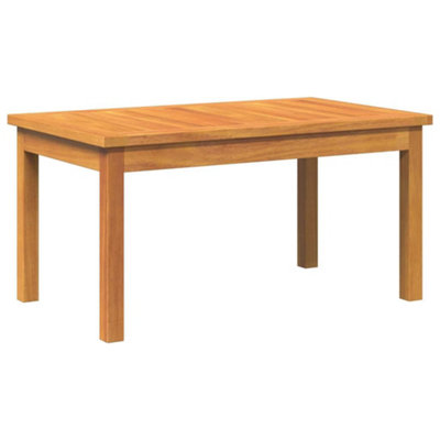 B&Q -  Modern Coffee Table Brown Solid Acacia Wood