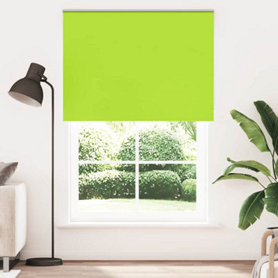 Berkfield Durable Roller Blind Blackout Leaves Green 145X210 Cm Fabric Width 141.6 Cm Polyester from B&Q