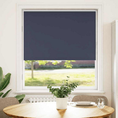 Berkfield Durable Roller Blind Blackout Marine 105X175 Cm Fabric Width 100.7 Cm Polyester from B&Q