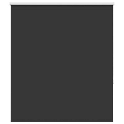 Berkfield Durable Roller Blind Blackout Black 125X175 Cm Fabric Width 121.6 Cm Polyester