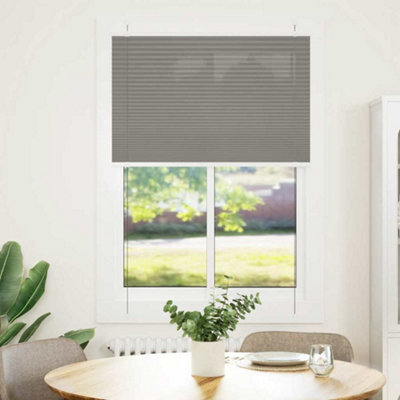 Berkfield Modern Pleated Blind Anthracite 85X150 Cm Fabric Width 84.4 Cm Polyester from B&Q