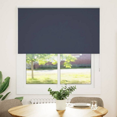 Berkfield Durable Roller Blind Blackout Marine 125X175 Cm Fabric Width 121.6 Cm Polyester from B&Q